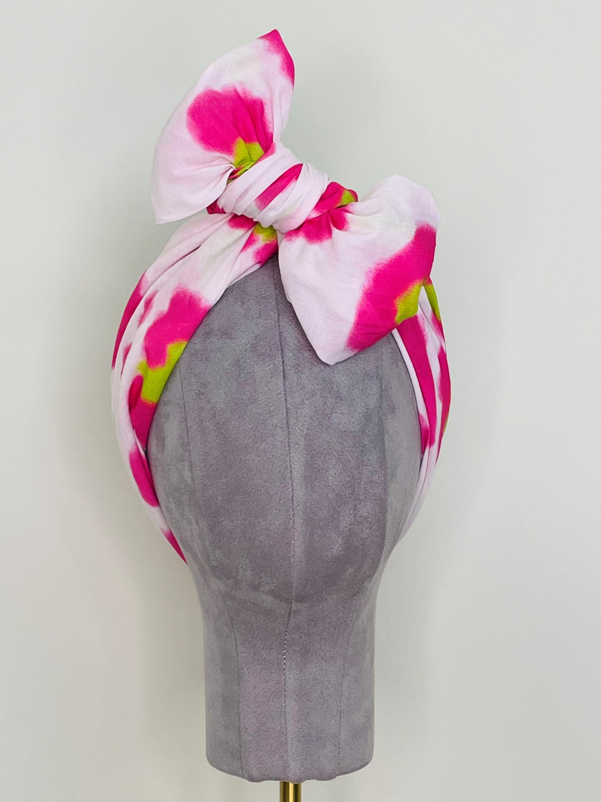 SMD original Wild One shown front facing as a head scarf in a large bow