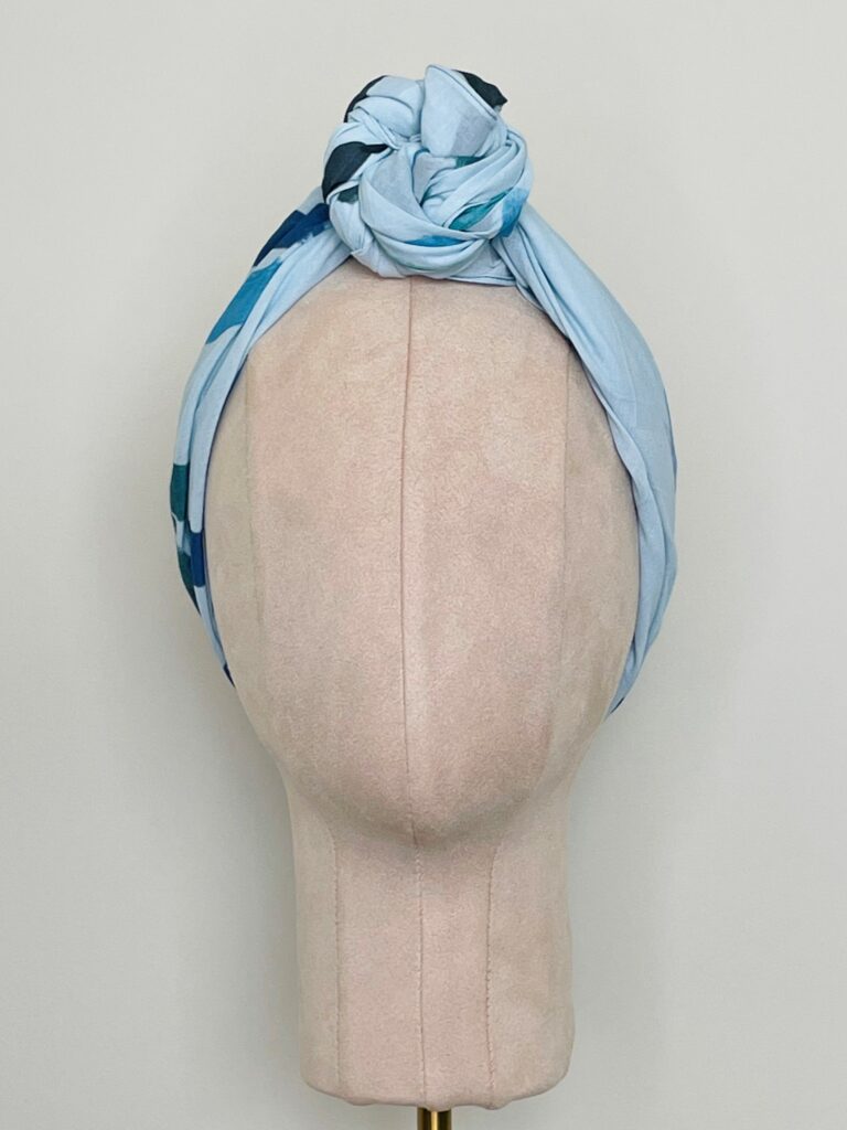 SMD original deisgn creating waves. Abstract sea design. Front view of a twisted turban