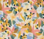 SMD, Pastel floral design, multicoloured, close up of the print by Margaret Jeane